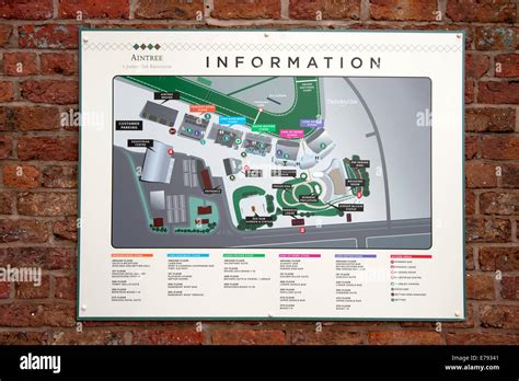 Aintree Racecourse Liverpool Plan Layout Map Info Stock Photo - Alamy