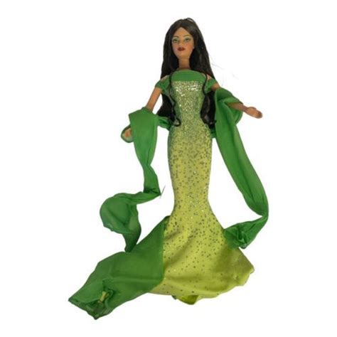 Barbie Birthstone Collection August Peridot Doll Brunette Mattel