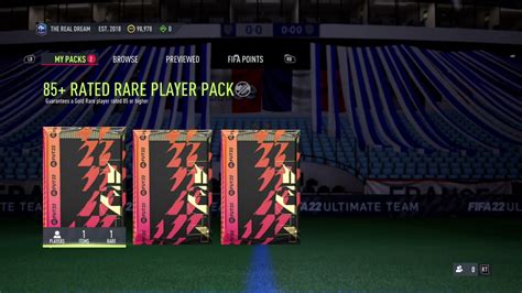 Fifa 22 85 Rated Rare Player Pack Youtube