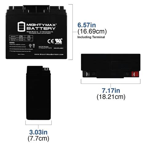 Ml22 12 12v 22ah Replacement Battery For Apc Sua1500x93 Sua750xl Ups Mightymaxbattery