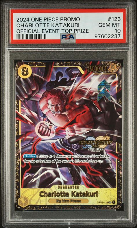 2024 One Piece Promos 123 Charlotte Katakuri Official Event Top Prize