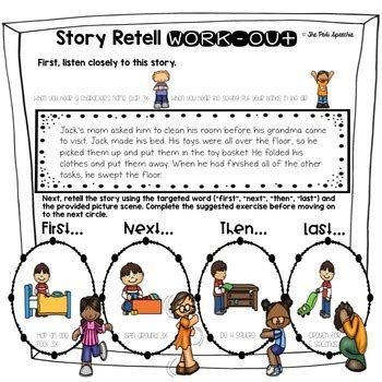 Story Retell And Sequencing Speech And Language Therapy By The Pedi