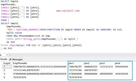 How To Split Comma Separated String Values Into Columns Sql Bi Tutorials