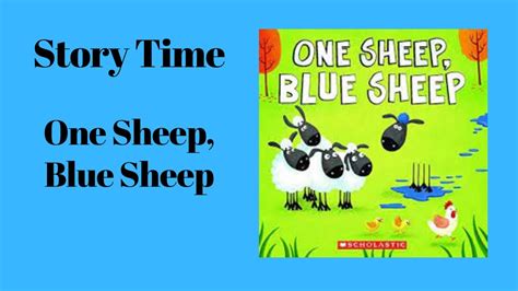 Story Time One Sheep Blue Sheep Youtube