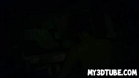 Blue Haired D Babe Sucking On A Monster S Cock