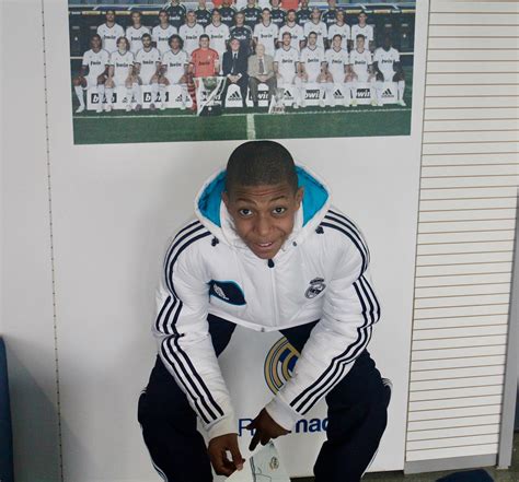 Mbappe shares childhood photos on Real Madrid's colours