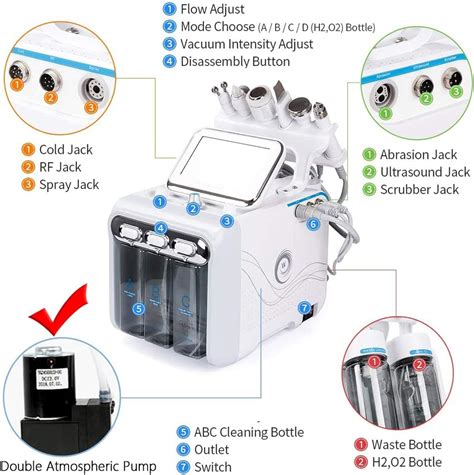 Hydrogen Oxygen Beauty Machine In Vacuum Face Cleaning Hydro Water