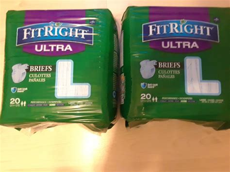 Fitright Ultra Medline Incontinence Briefs Large Size 48 58 Inches 2