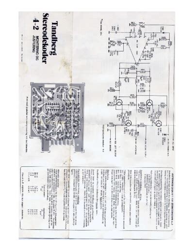 Tandberg 4 Schematic Service Manual Repair Schematics