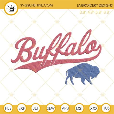 Buffalo Bills Football Logo Embroidery Design Files