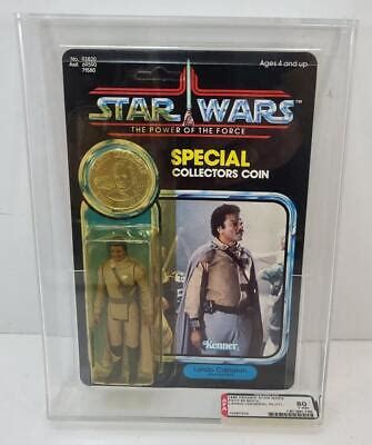 Vintage Kenner Unpunched Potf Lando Calrissian General Pilot Afa Ebay