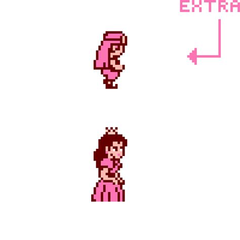 Pixilart - peach (smb2) + doki doki panic lina sprite by Rose-Montallies