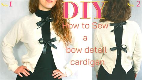 Diy Easy Refashion Easy Sewing Cardigan With Tie Bow Sweater