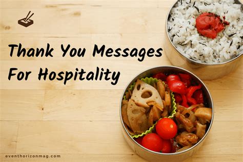 Thank You Messages For Hospitality EventhOrizonMag