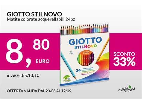 Mister Wizard Volantino Scuola Giotto Stilnovo Matite Colorate