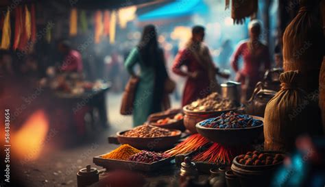 Exploring The Vibrant Chaos Of An Indian Bazaar A Riot Of Colors And