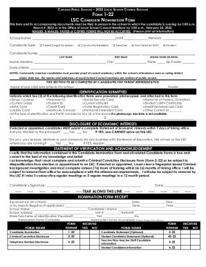 Fillable Online Lsc Election Form Candidate Nomination Form