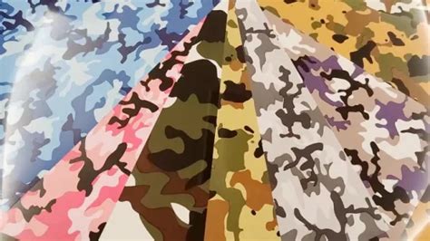 SINOVINYL Camouflage Heat Transfer Vinyl Flex For Clothing T Shirt