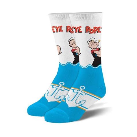 Popeye The Sailor Man Popeye The Sailor Man Mens Crew Socks Cool Socks