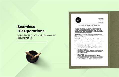 Worker S Compensation Agreement HR Template In Word PDF Google Docs