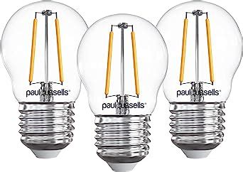 Paul Russells LED Filament Golf Ball Light Edison Screw E27 25w