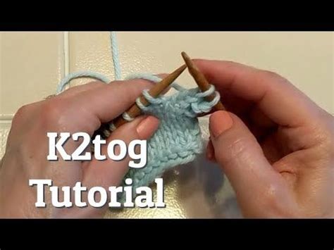 K Tog Knit Together Minute Knitting Tutorial Knitting Tutorial