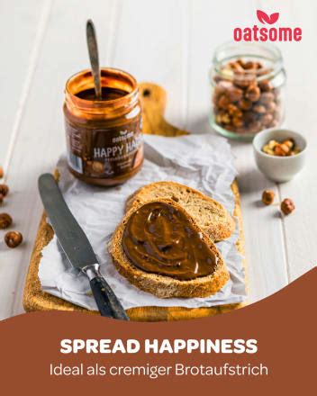 Oatsome Haselnussmus Happy Hazel Feelgood Spreads Haselnuss Kakao