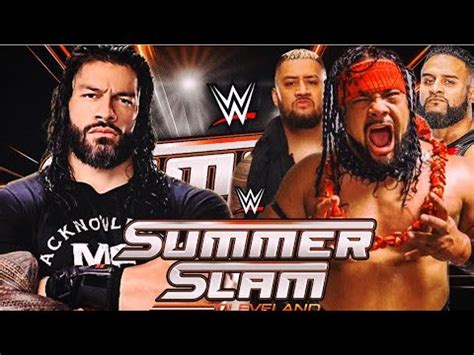 Wwe Roman Reigns Vs Jacob Fatu Summer Slam Extreme Rules Tribal Chief