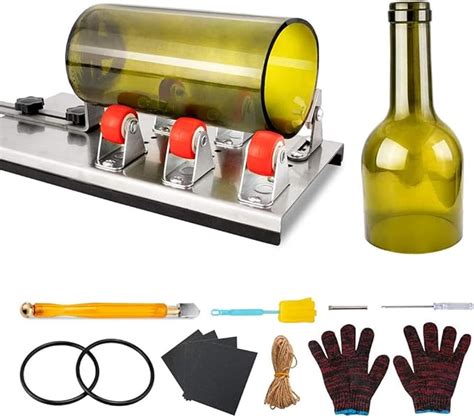 Moozic Outils De D Coupe Du Verre Diy Bouteille En Verre Cutter Kit