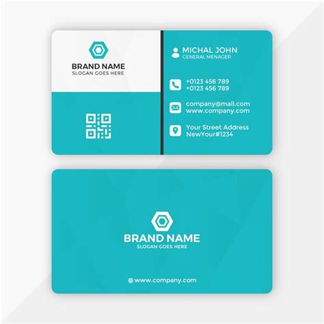 Carte De Visite D Entreprise Psd Premium