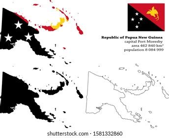 Independent State Papua New Guinea Vector Stock Vector (Royalty Free ...