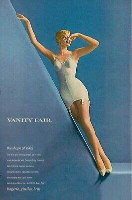 VANITY FAIR Lingerie Magazine Print Ad Advert Bra Hosiery Underwear EBay