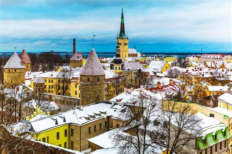 Winter Scenery Of Tallinn, Estonia Stock Photo - Image: 47681844