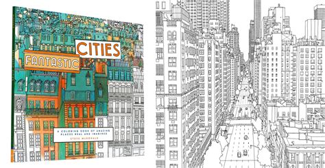 Fantastic Cities Colouring Book Clip Art Library