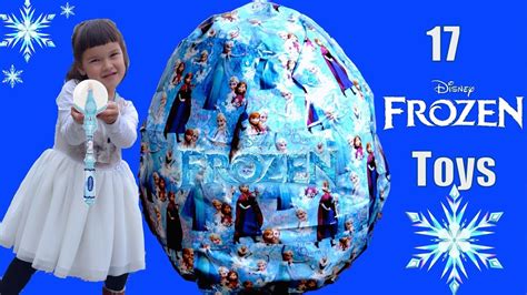 Giant Disney Frozen Surprise Egg Let It Go Wand Elsa Anna Dolls