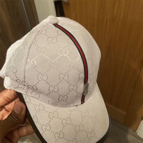 Gucci Men's White Hat | Depop