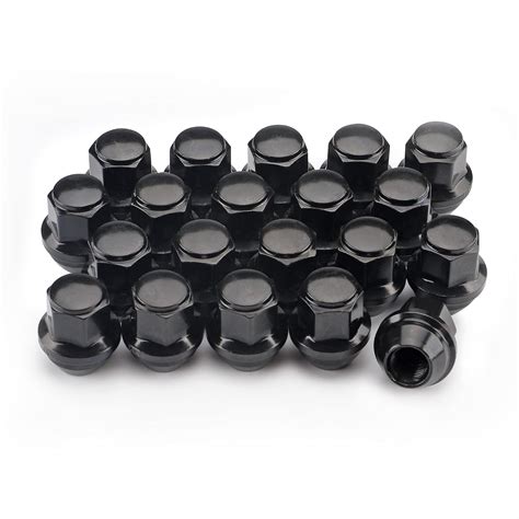 Pcs Black X Lug Nuts Inch Factor Super Sale Hex Oem Mm