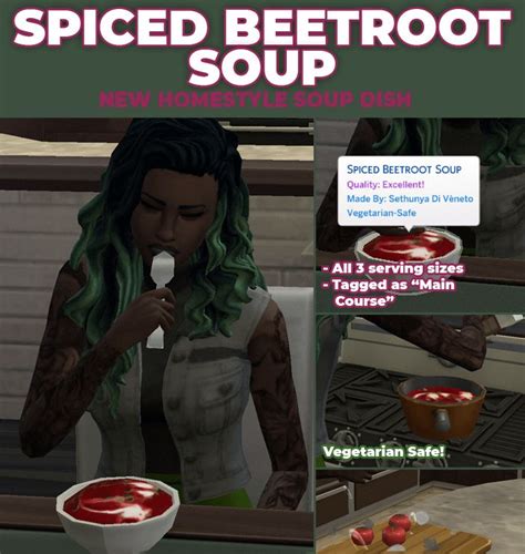 Sims Spiced Beetroot Soup New Custom Recipe In Beetroot Soup