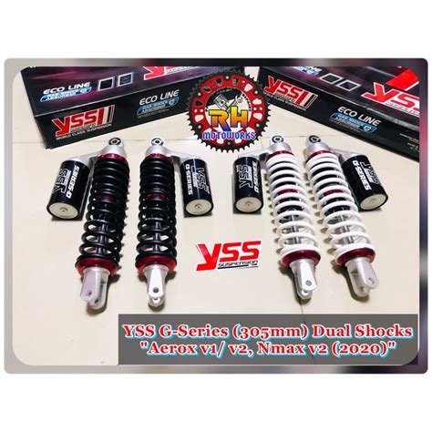 YSS G Series For Aerox V1 V2 And Nmax V1 V2 305mm Rear Dual Shocks