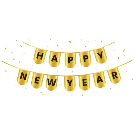 Golden New Year Vector Hd Png Images Elegant Golden New Year Banner