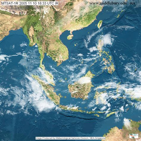 MTSAT Satellite view, Nov, 2005 | The South China Sea