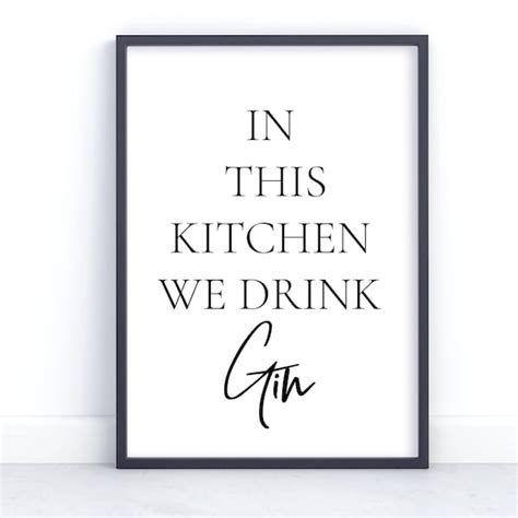 Gin Print Etsy Uk