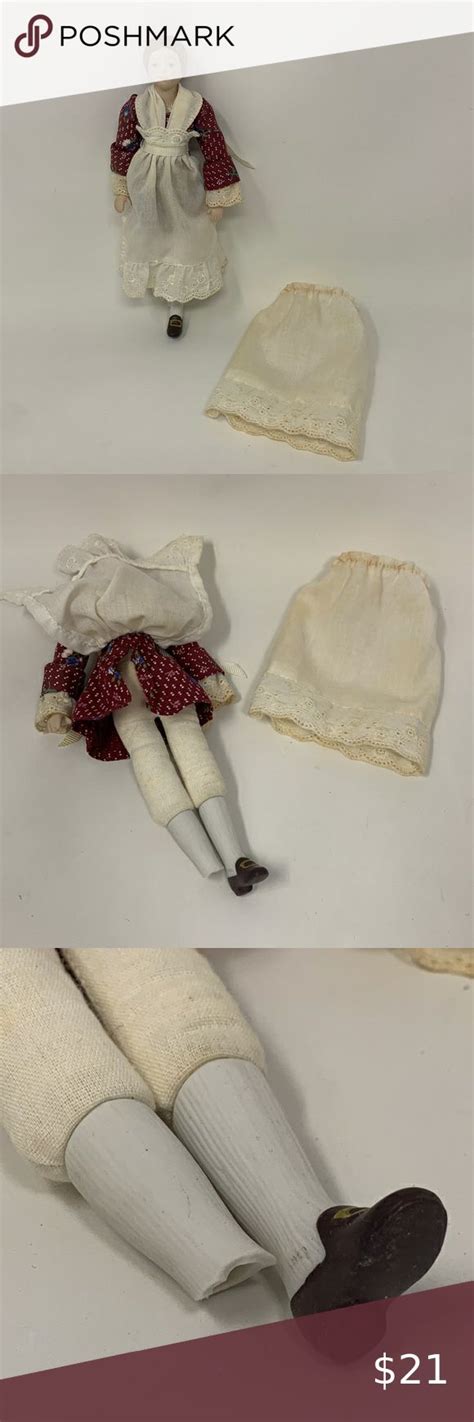 Avon 1987 Early Fashion Of American Times Doll 8 5 Porcelain W Defects