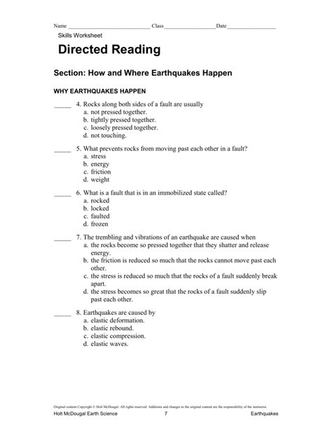 Skills Worksheet Concept Review Answer Key Holt Science Spectrum