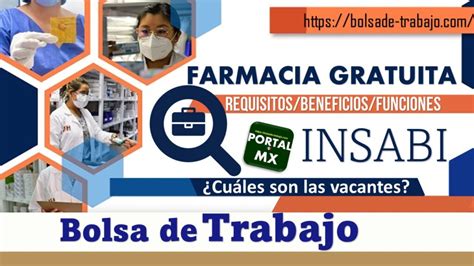 Bolsa De Trabajo INSABI 2024 2025 Enero Bolsa De Trabajo PORTAL MX 2024