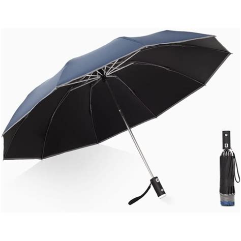 Parapluie Pliant Automatique Avec Lumière Led Parapluie Inversé