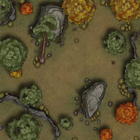 Battlemap For A Rocky Forest Encounter R Inkarnate