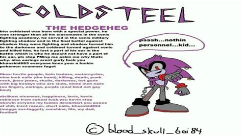 Coldsteel The Hedgeheg Teh Meme Wiki Fandom