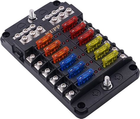 Amazon Wupp Boat Marine Fuse Block Panel With Led Warning