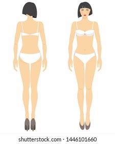 Naked Woman Full Body Illustration Stock Vector Royalty Free Shutterstock